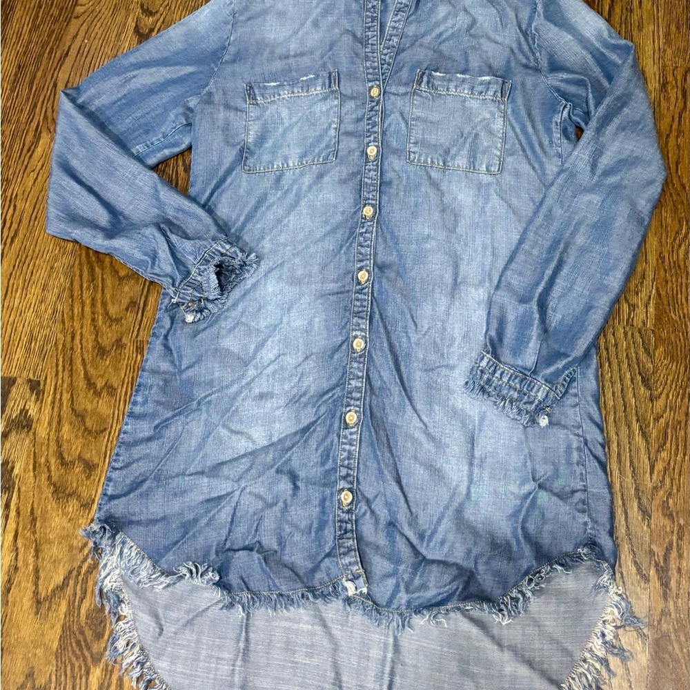 Bella Dahl Light Blue Chambray dress size small